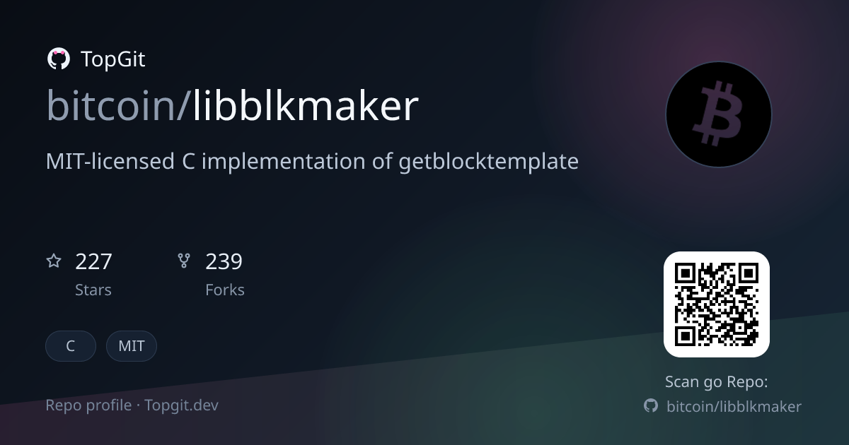 TopGit repo profile image for bitcoin/libblkmaker