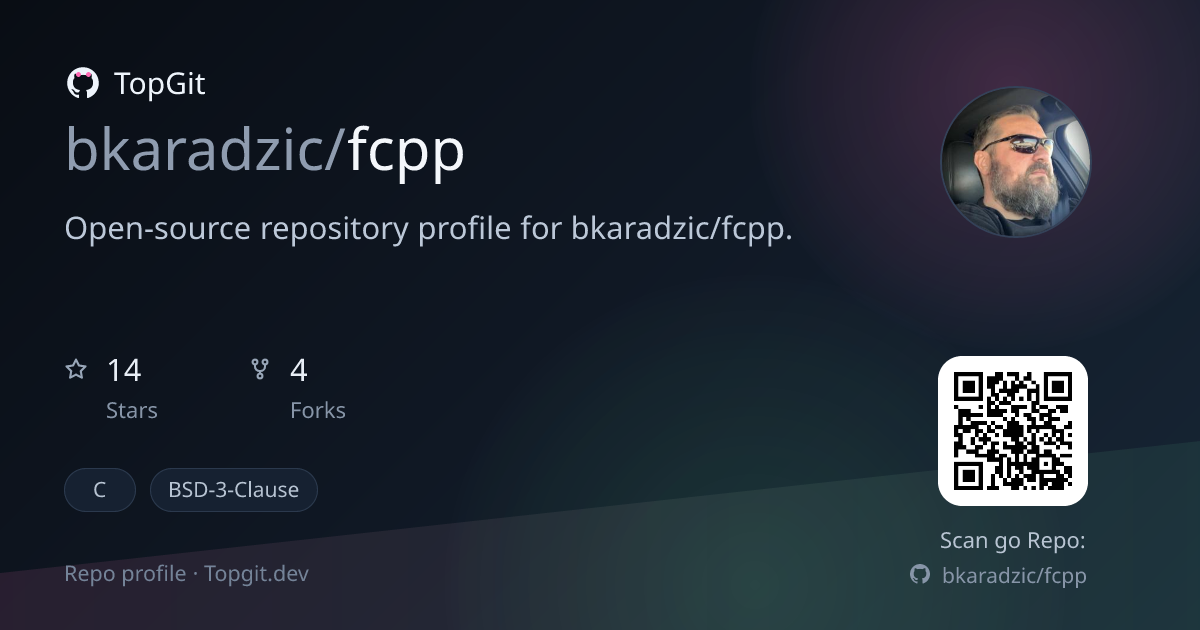 TopGit repo profile image for bkaradzic/fcpp