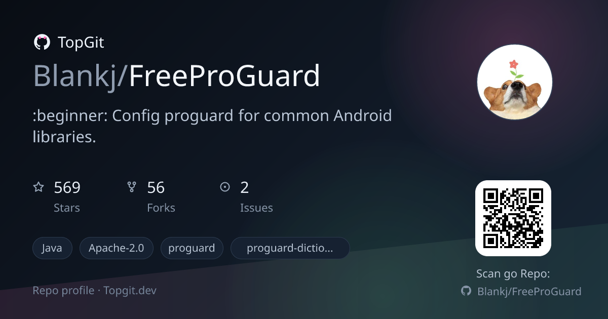 TopGit repo profile image for Blankj/FreeProGuard