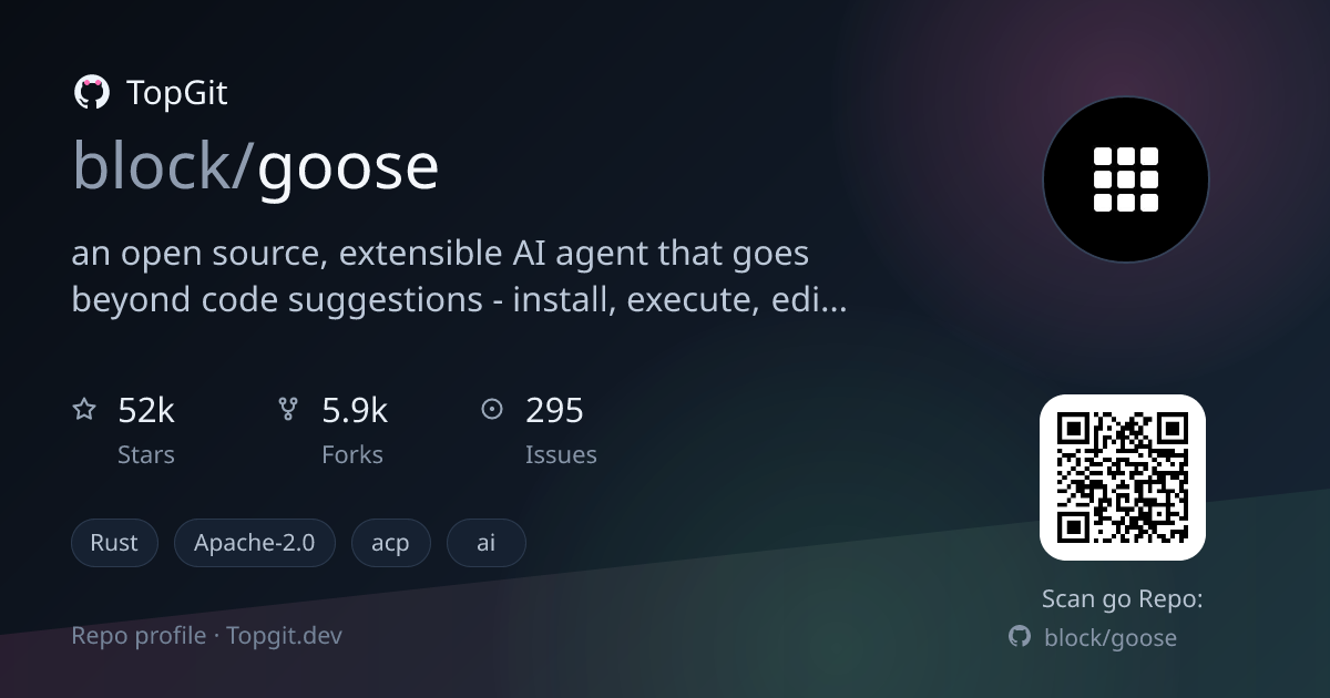 TopGit repo profile image for block/goose