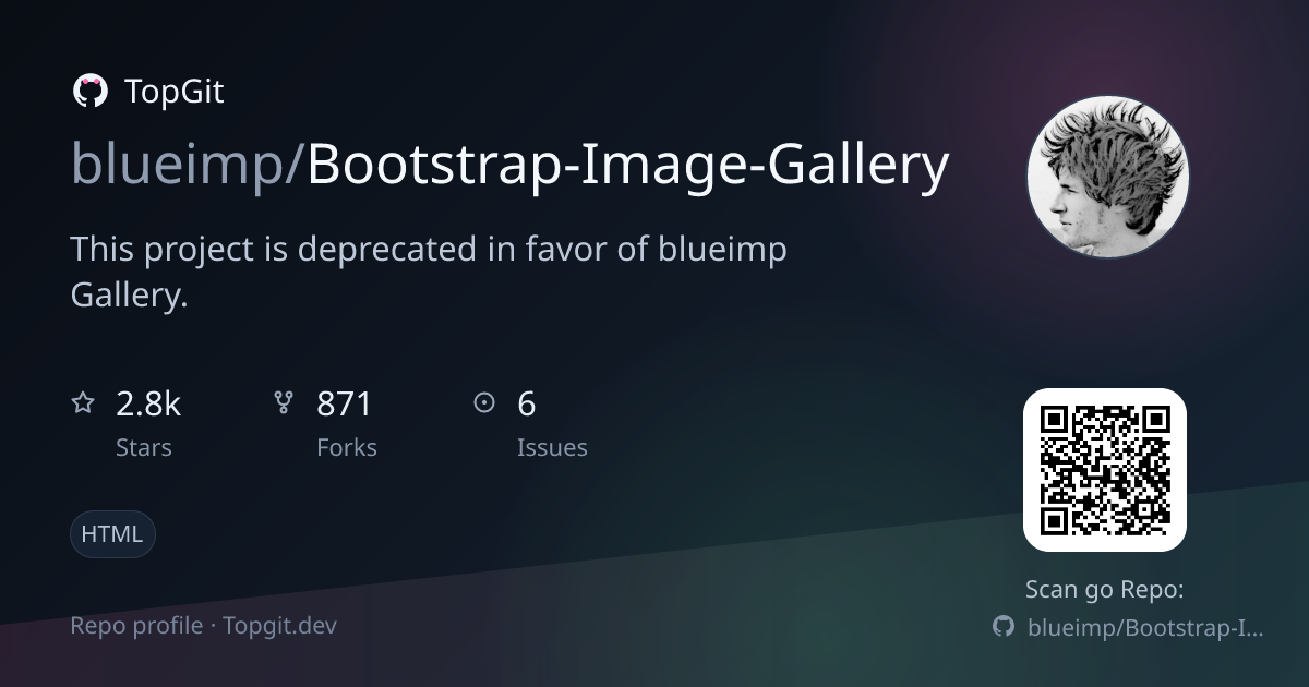 TopGit repo profile image for blueimp/Bootstrap-Image-Gallery