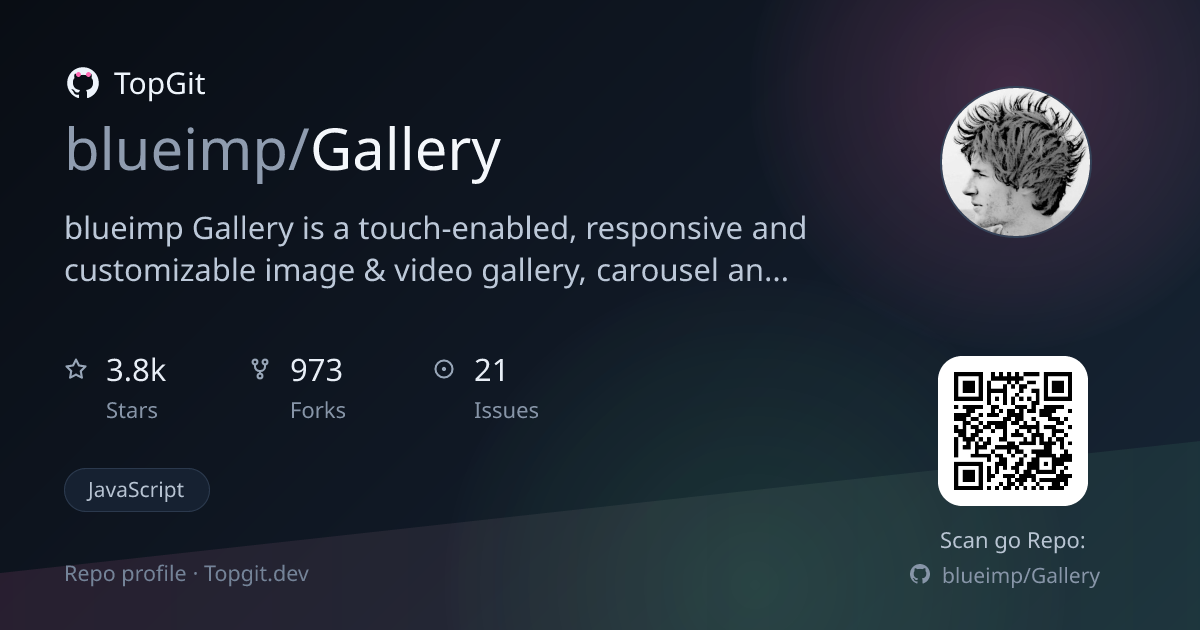 TopGit repo profile image for blueimp/Gallery