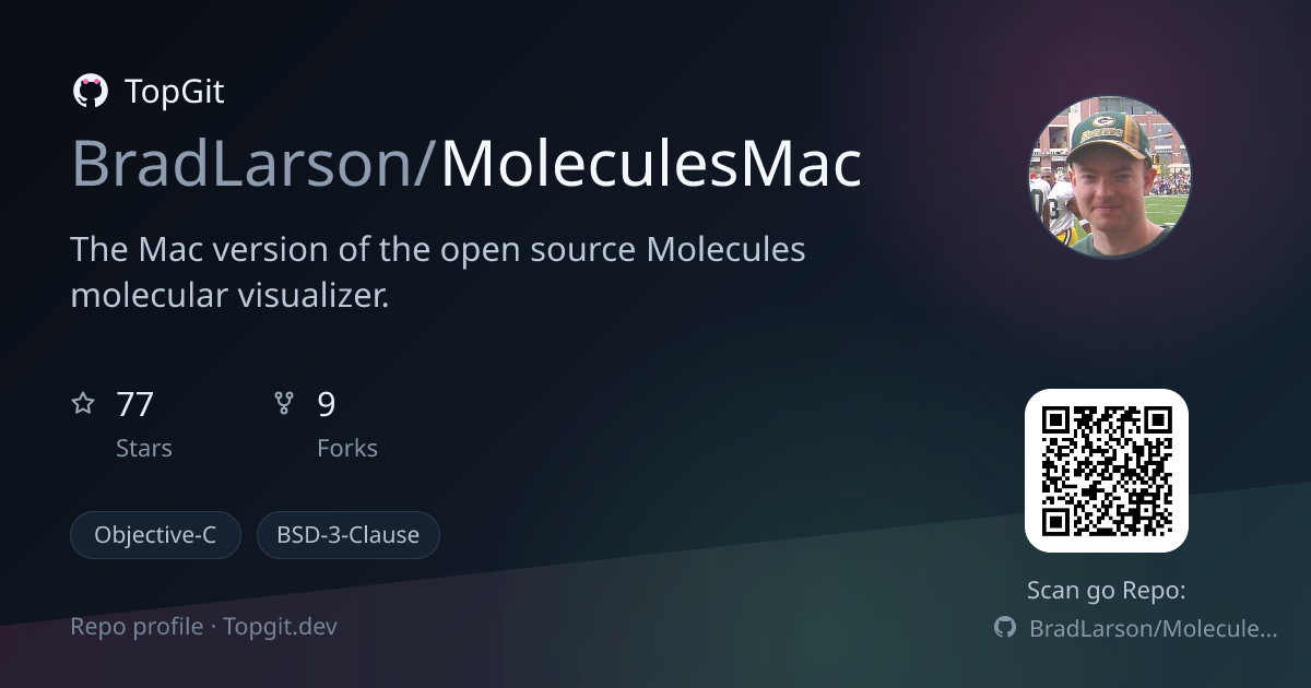 TopGit repo profile image for BradLarson/MoleculesMac