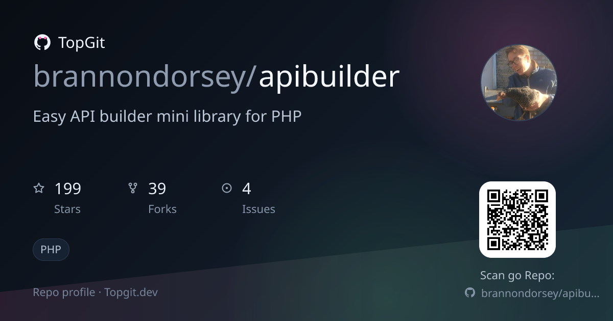 TopGit repo profile image for brannondorsey/apibuilder