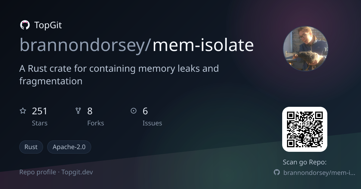 TopGit repo profile image for brannondorsey/mem-isolate
