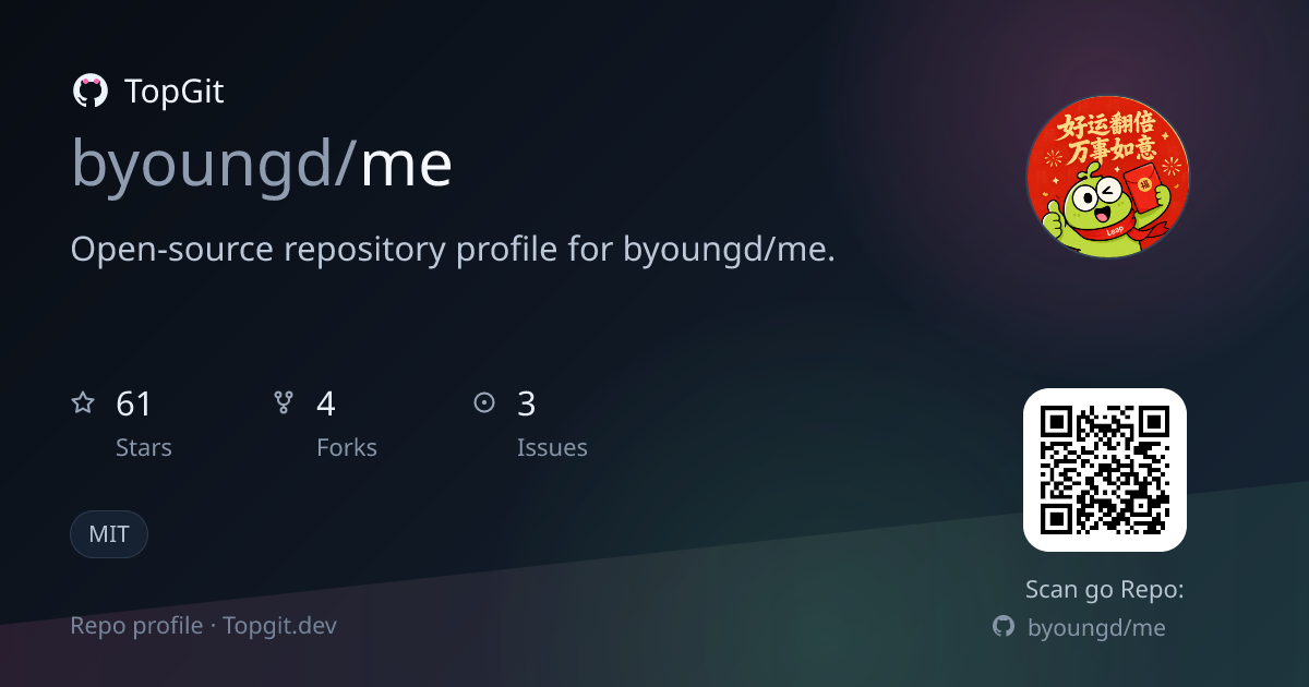 TopGit repo profile image for byoungd/me
