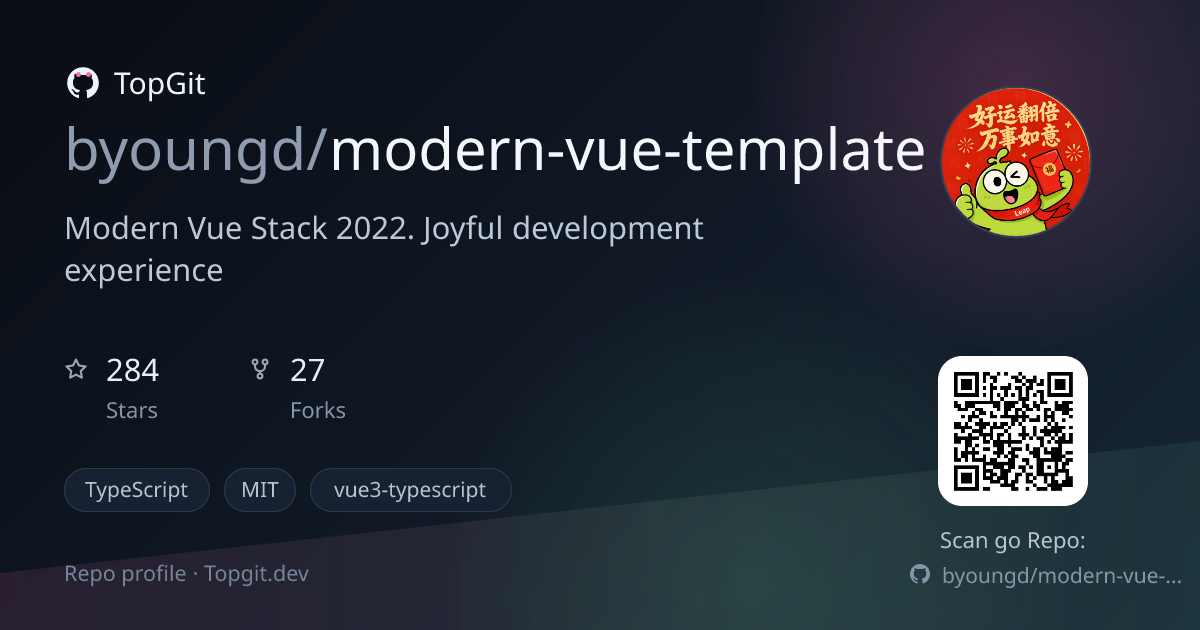 TopGit repo profile image for byoungd/modern-vue-template