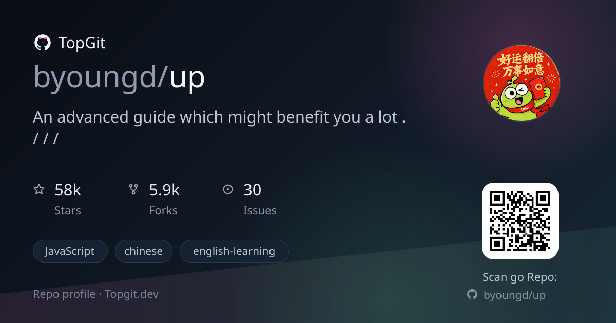 TopGit repo profile image for byoungd/up