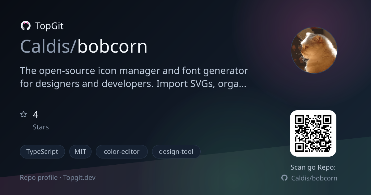 TopGit repo profile image for Caldis/bobcorn