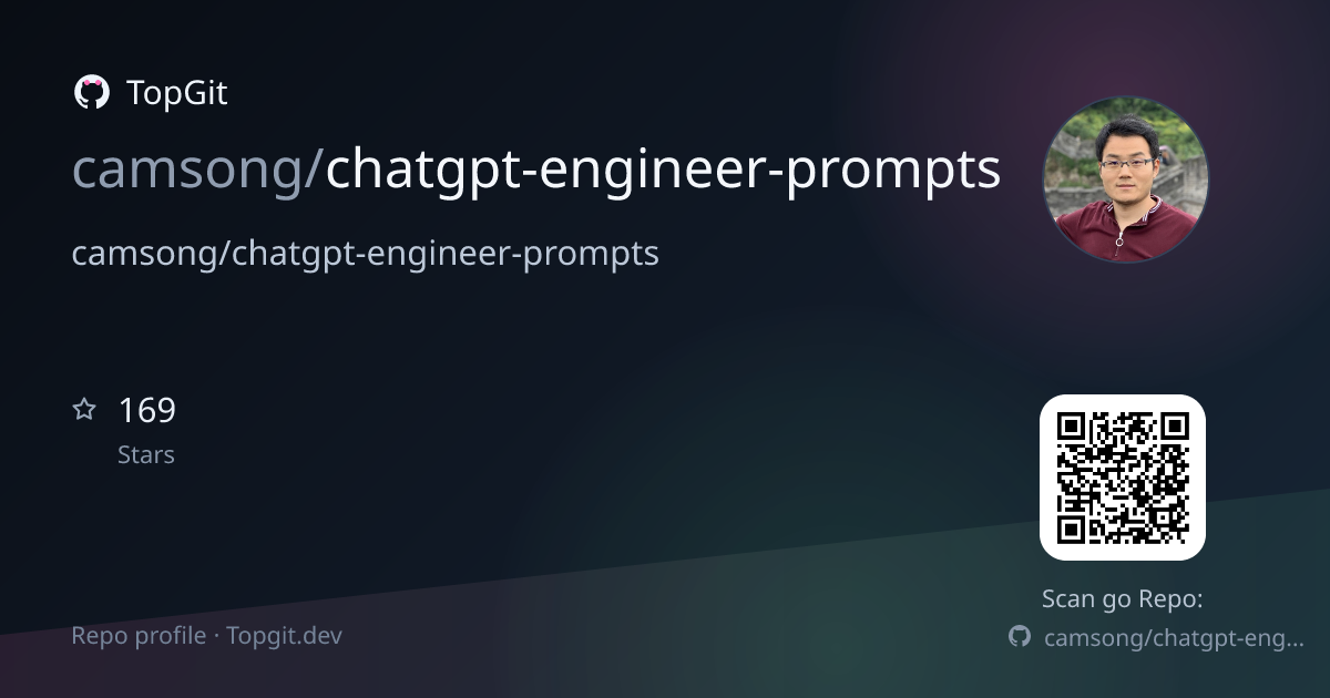 TopGit repo profile image for camsong/chatgpt-engineer-prompts