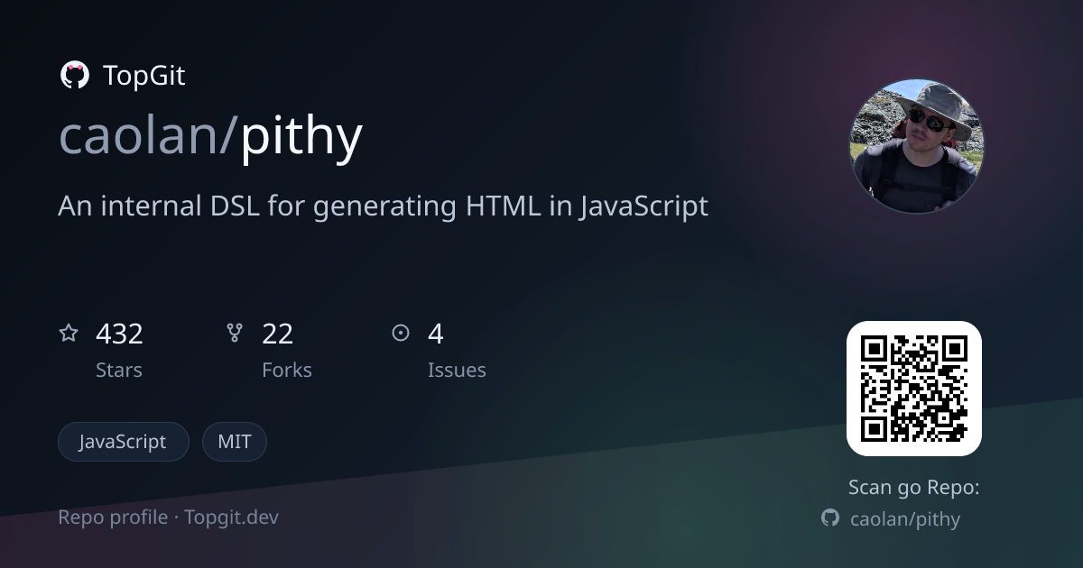 TopGit repo profile image for caolan/pithy