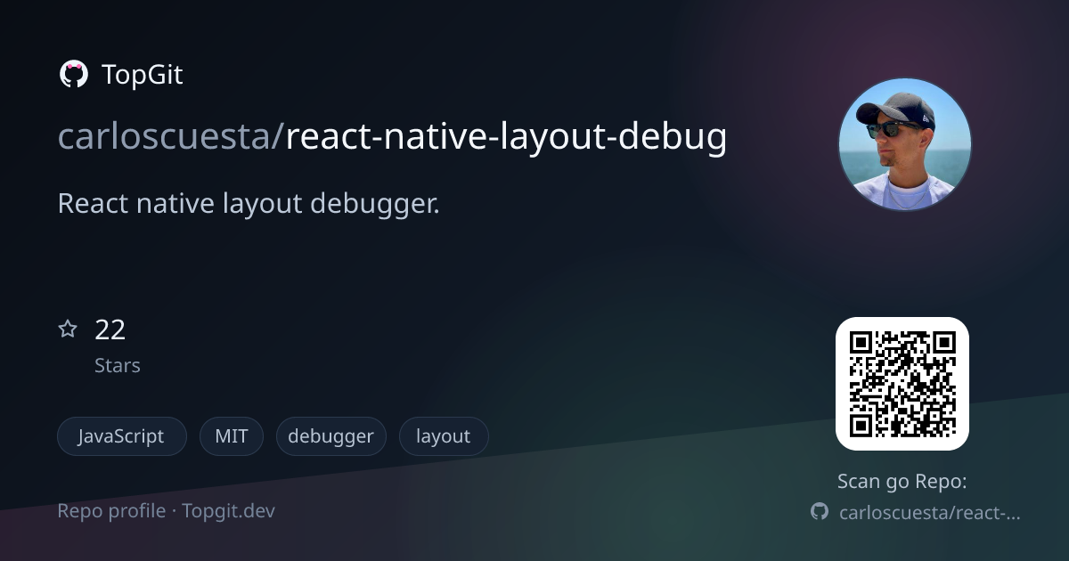 TopGit repo profile image for carloscuesta/react-native-layout-debug