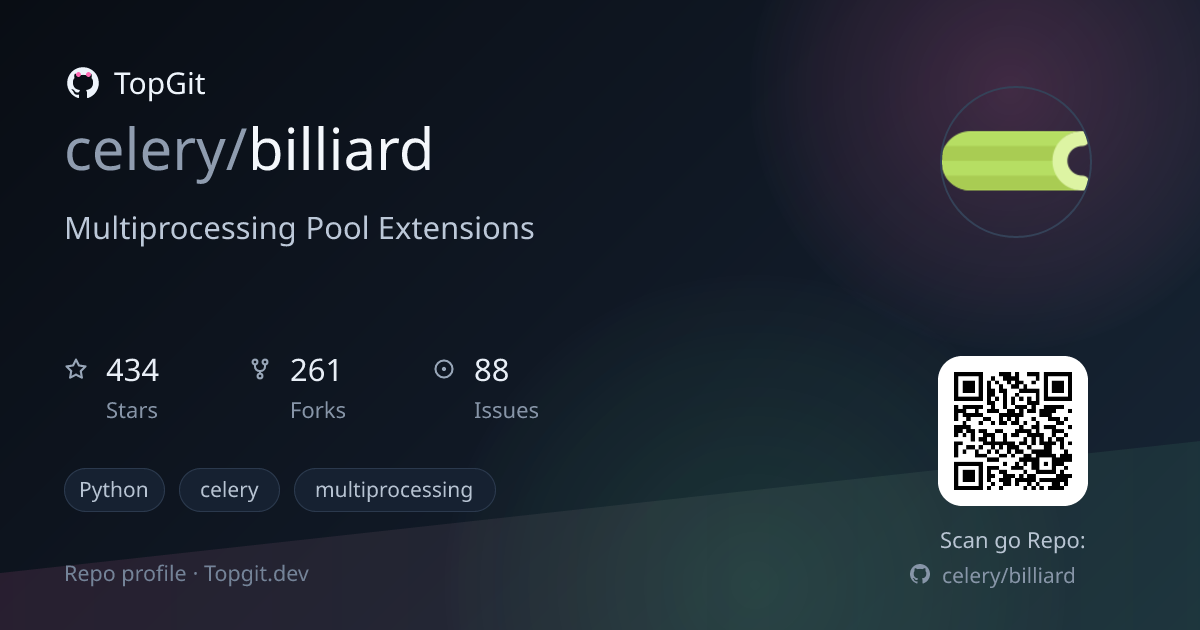 TopGit repo profile image for celery/billiard