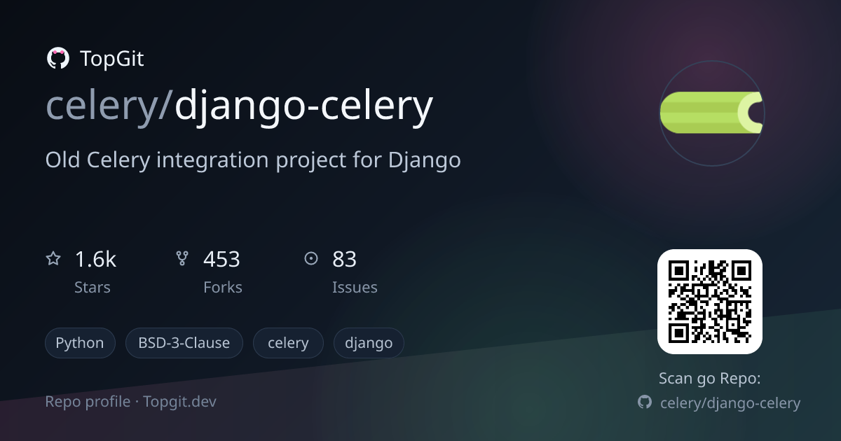 TopGit repo profile image for celery/django-celery