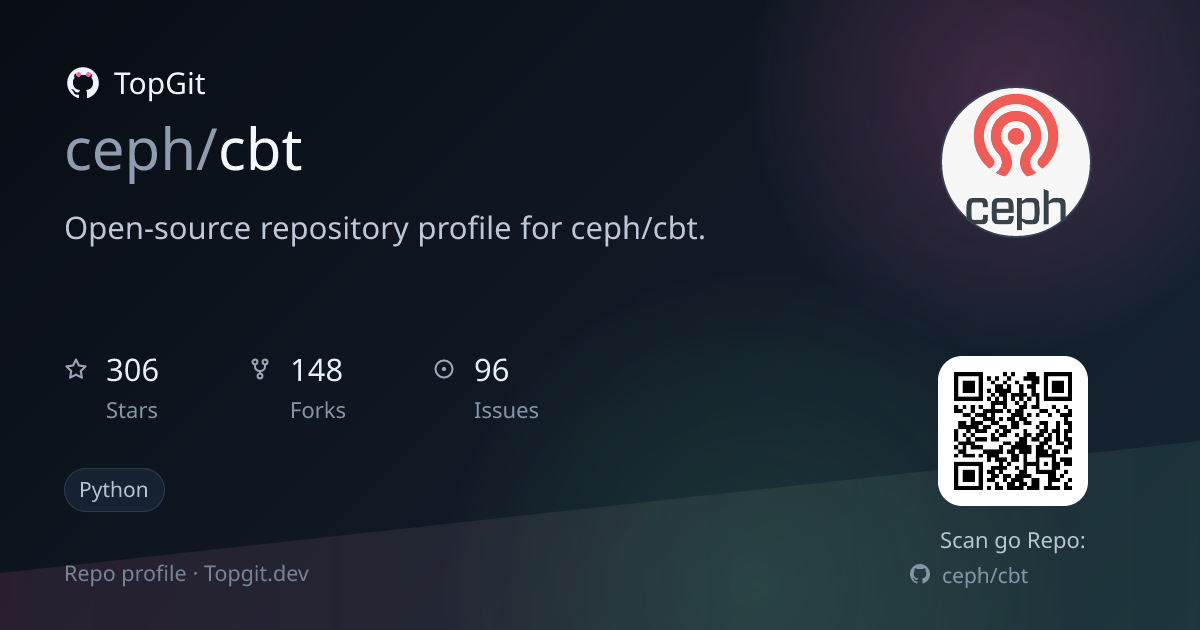TopGit repo profile image for ceph/cbt