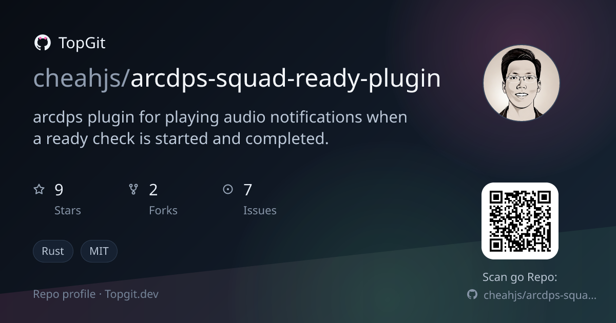 TopGit repo profile image for cheahjs/arcdps-squad-ready-plugin