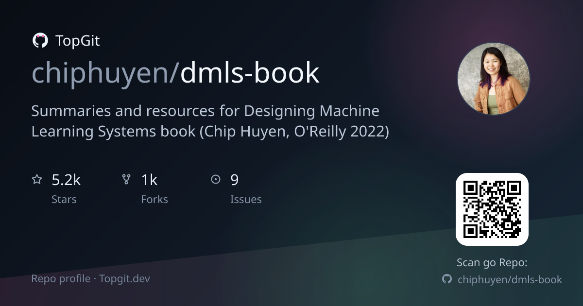 TopGit repo profile image for chiphuyen/dmls-book