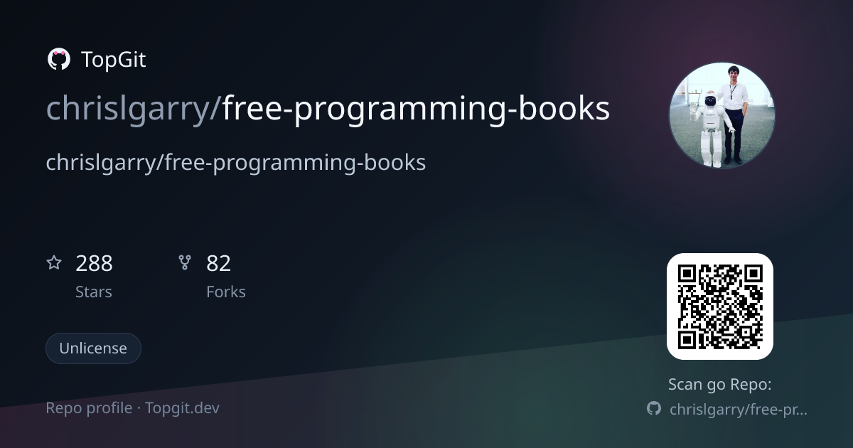 TopGit repo profile image for chrislgarry/free-programming-books