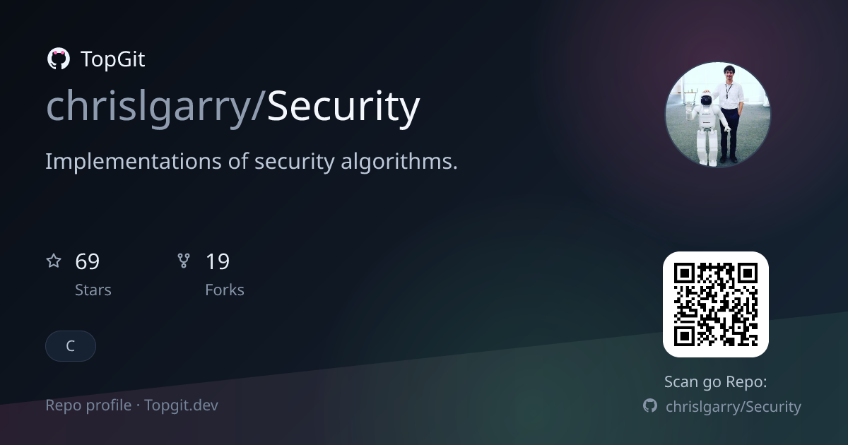TopGit repo profile image for chrislgarry/Security