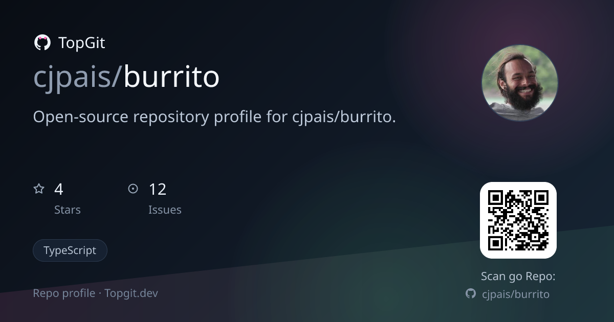 TopGit repo profile image for cjpais/burrito
