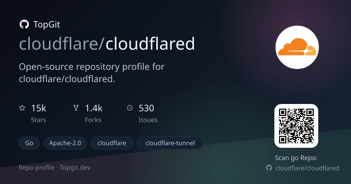 TopGit repo profile image for cloudflare/cloudflared