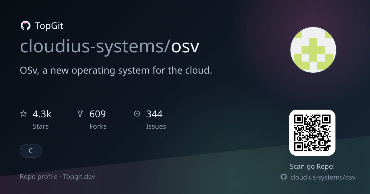 TopGit repo profile image for cloudius-systems/osv