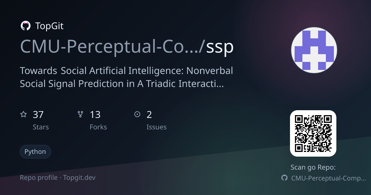 TopGit repo profile image for CMU-Perceptual-Computing-Lab/ssp