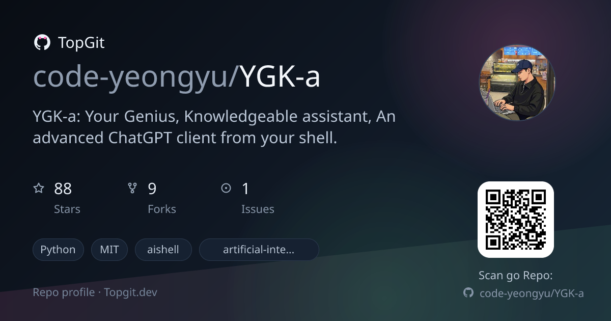 TopGit repo profile image for code-yeongyu/YGK-a