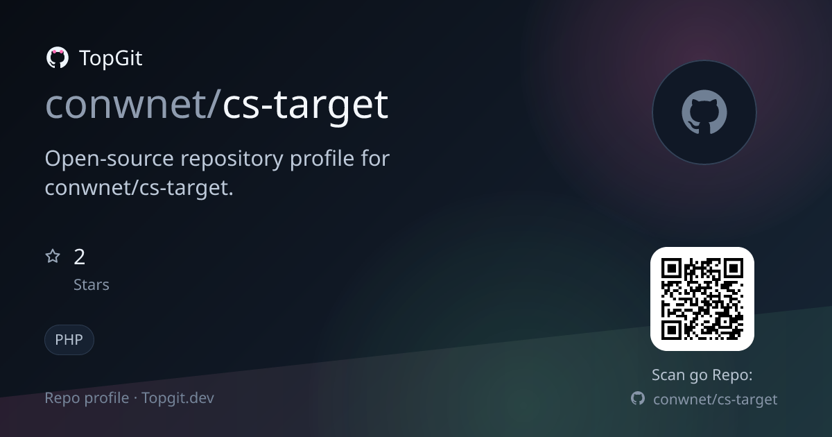 TopGit repo profile image for conwnet/cs-target