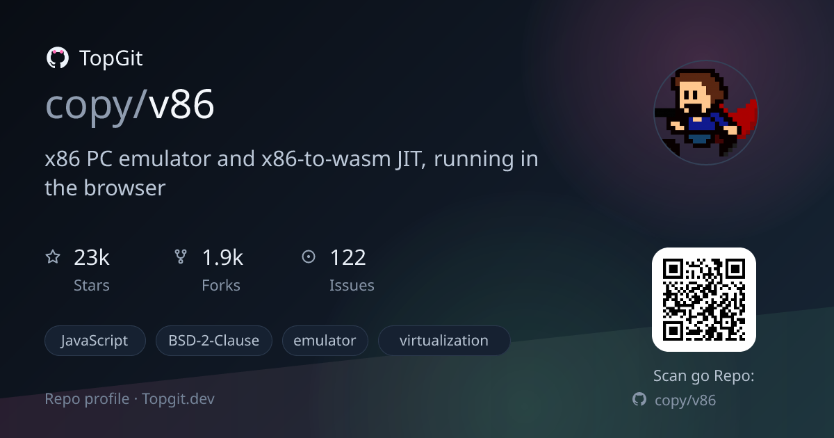 TopGit repo profile image for copy/v86