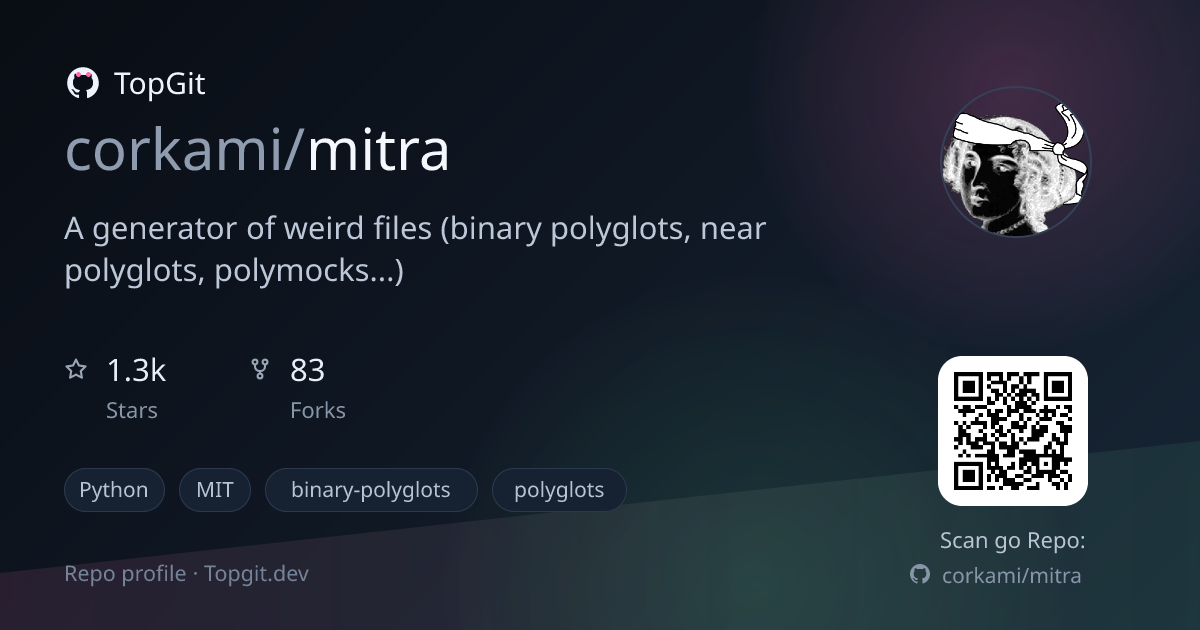 TopGit repo profile image for corkami/mitra