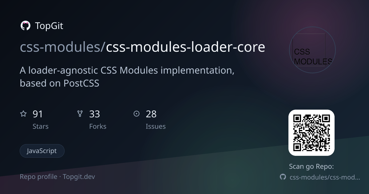 TopGit repo profile image for css-modules/css-modules-loader-core