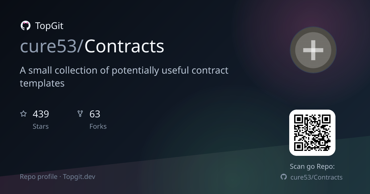 TopGit repo profile image for cure53/Contracts