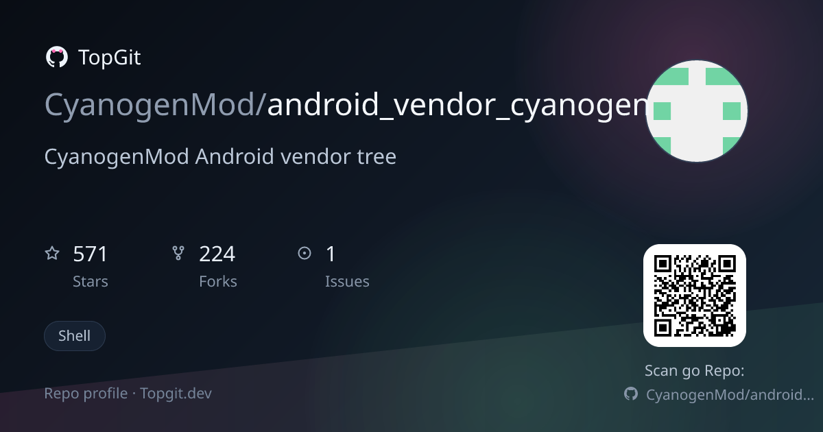 TopGit repo profile image for CyanogenMod/android_vendor_cyanogen