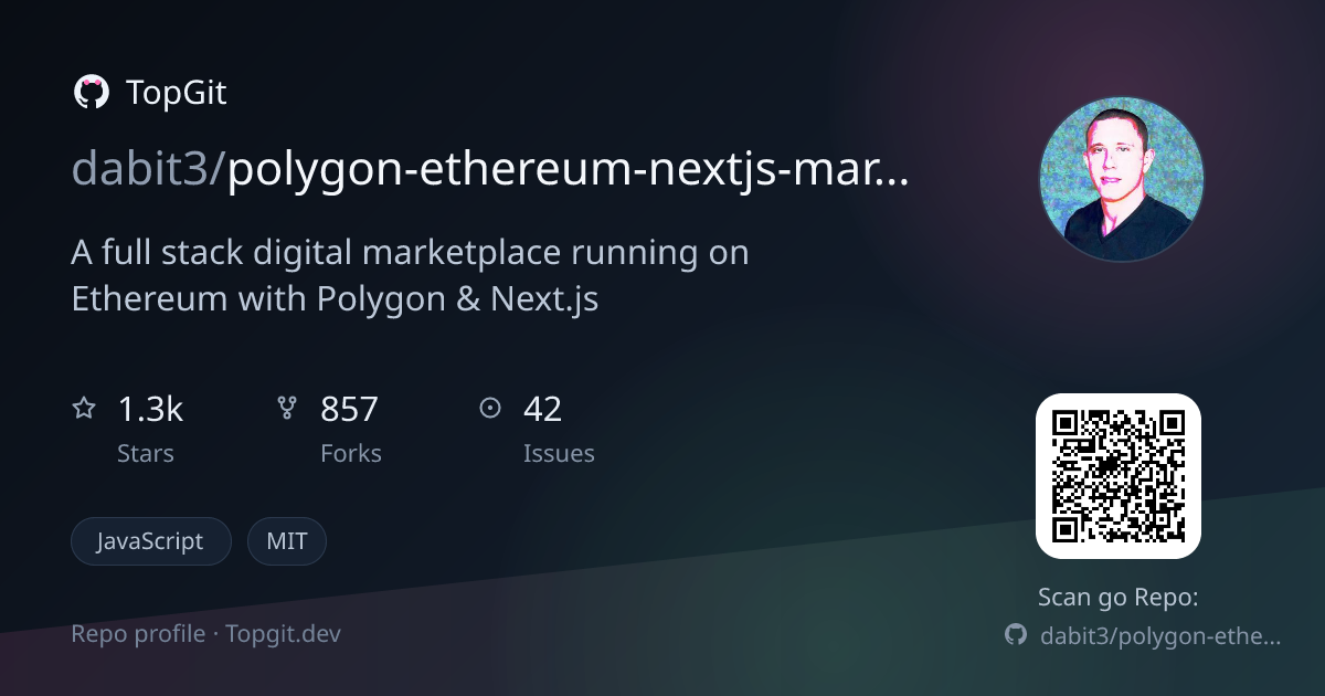 TopGit repo profile image for dabit3/polygon-ethereum-nextjs-marketplace