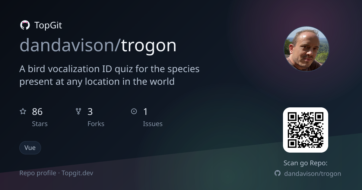 TopGit repo profile image for dandavison/trogon