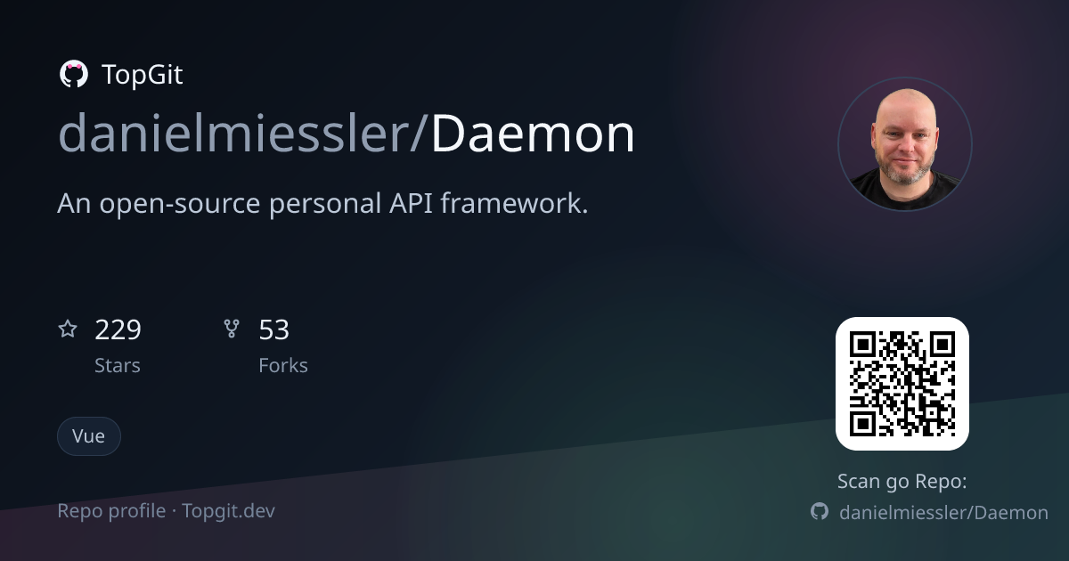 TopGit repo profile image for danielmiessler/Daemon