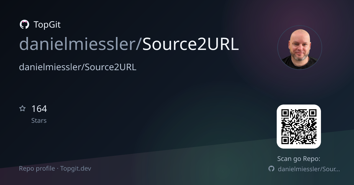 TopGit repo profile image for danielmiessler/Source2URL