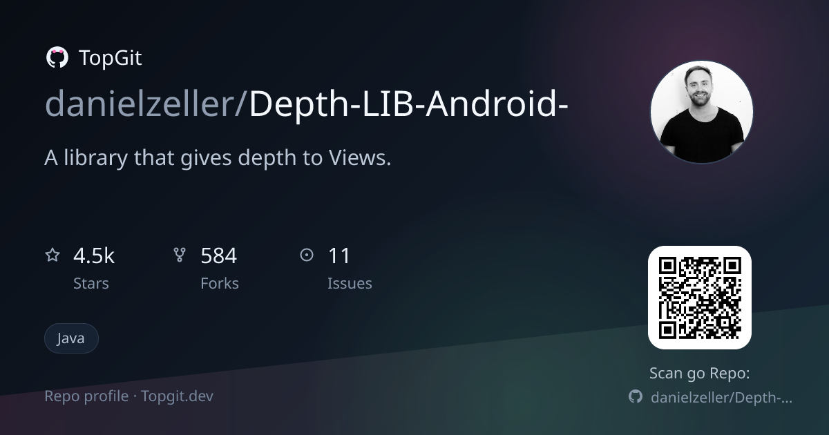 TopGit repo profile image for danielzeller/Depth-LIB-Android-
