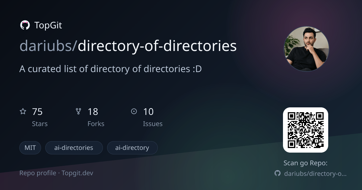 TopGit repo profile image for dariubs/directory-of-directories