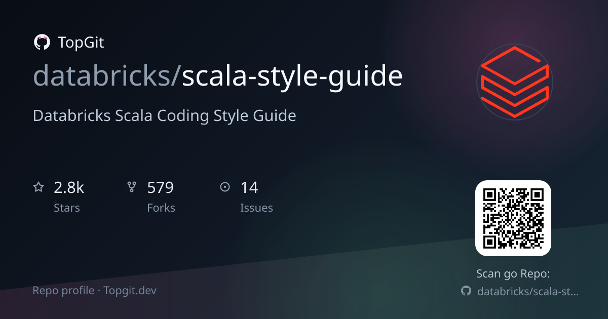 TopGit repo profile image for databricks/scala-style-guide