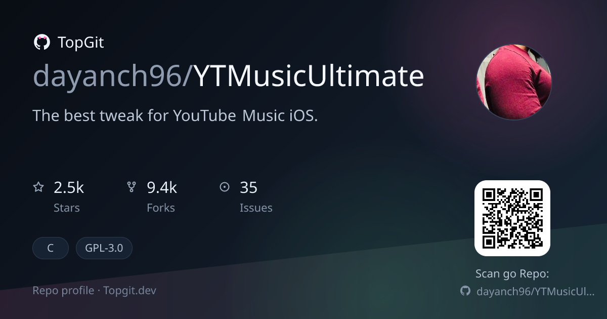 TopGit repo profile image for dayanch96/YTMusicUltimate