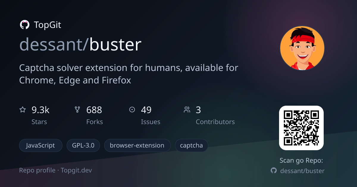 TopGit repo profile image for dessant/buster