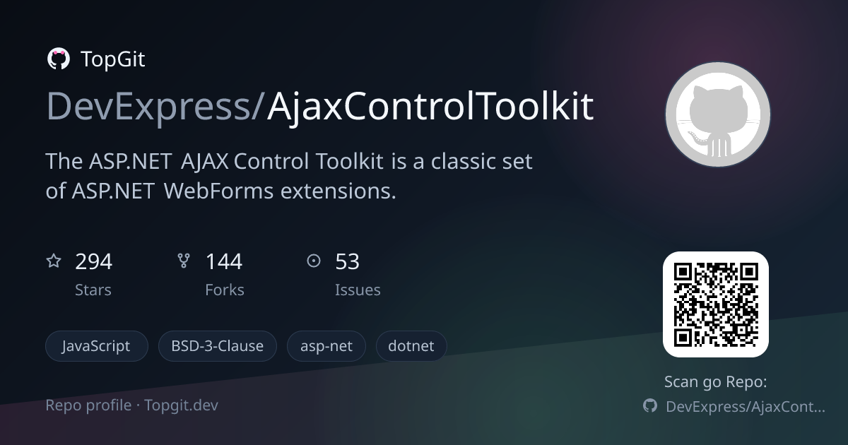 TopGit repo profile image for DevExpress/AjaxControlToolkit