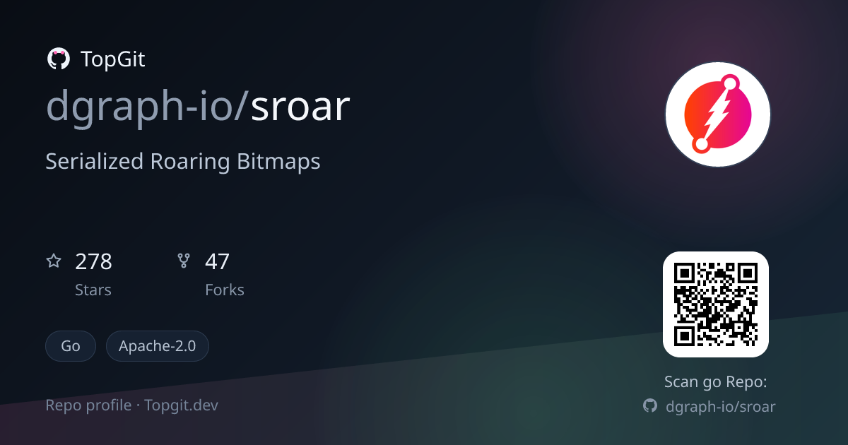 TopGit repo profile image for dgraph-io/sroar