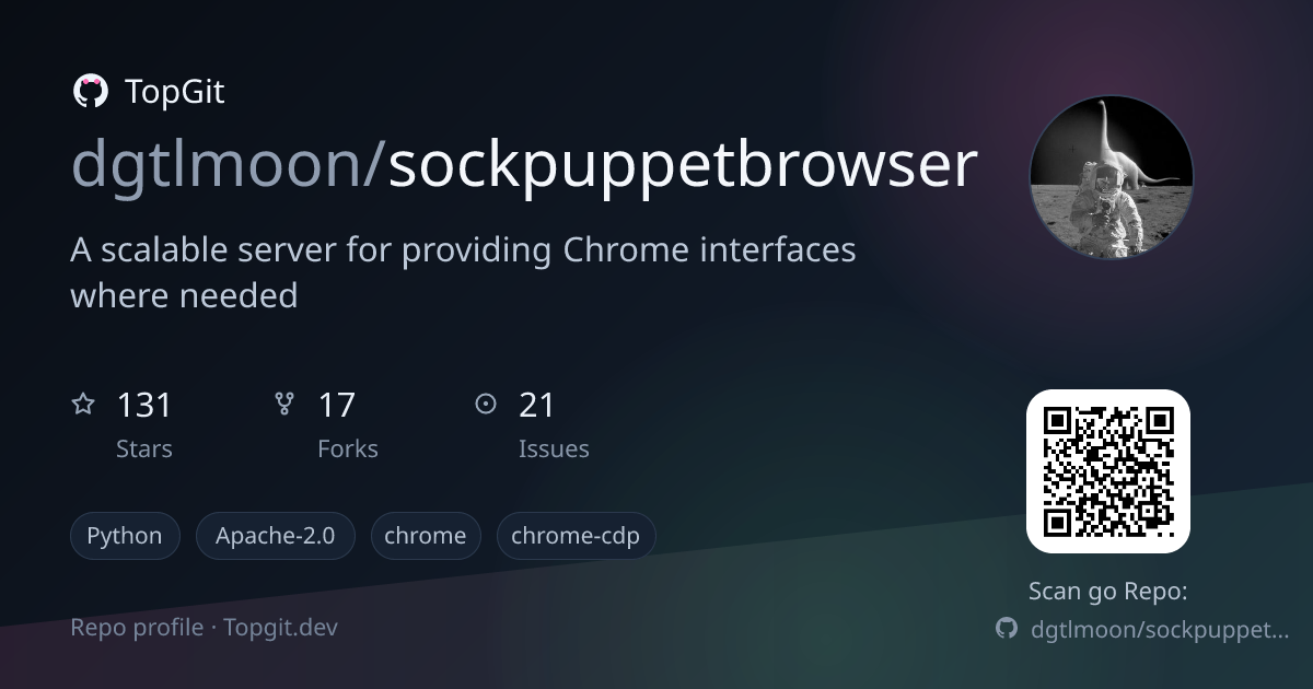 TopGit repo profile image for dgtlmoon/sockpuppetbrowser