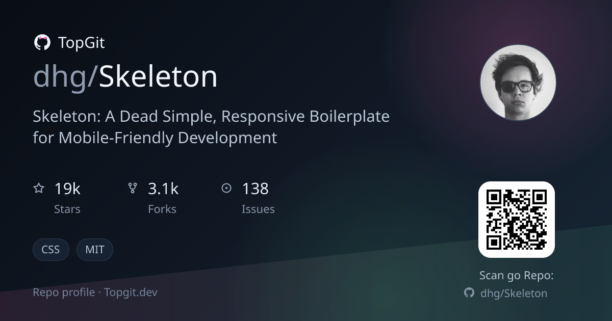 TopGit repo profile image for dhg/Skeleton