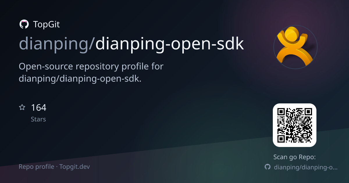 TopGit repo profile image for dianping/dianping-open-sdk