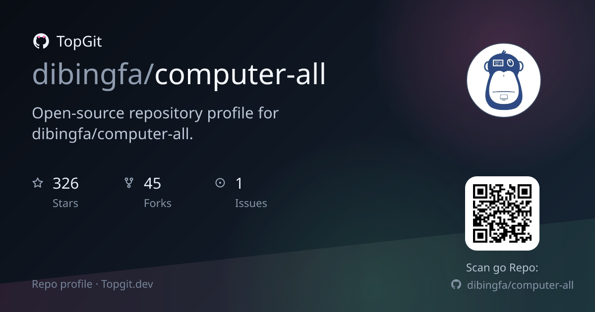 TopGit repo profile image for dibingfa/computer-all