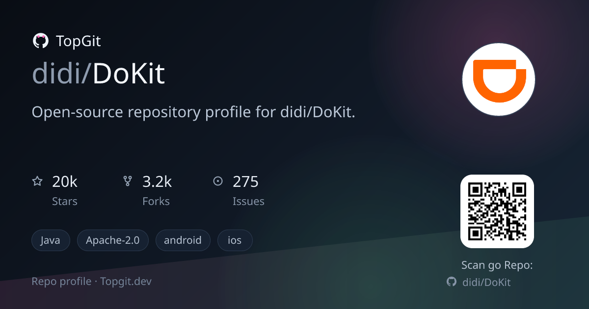 TopGit repo profile image for didi/DoKit